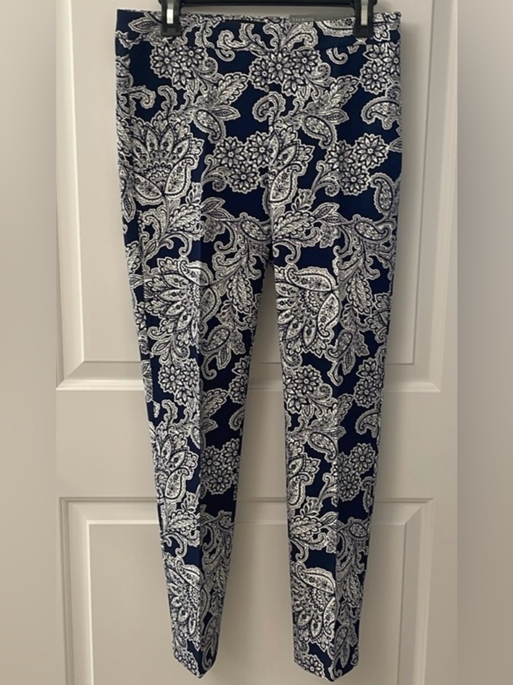 Talbots Chatham Ankle Length Pants/ side zipper/ Printed/ Slim Leg